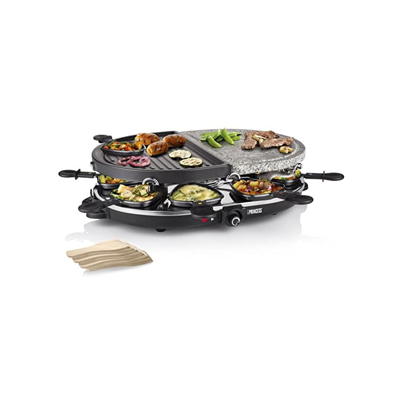 GRILL PARTY & RACLETTE 8 OVAL STONE