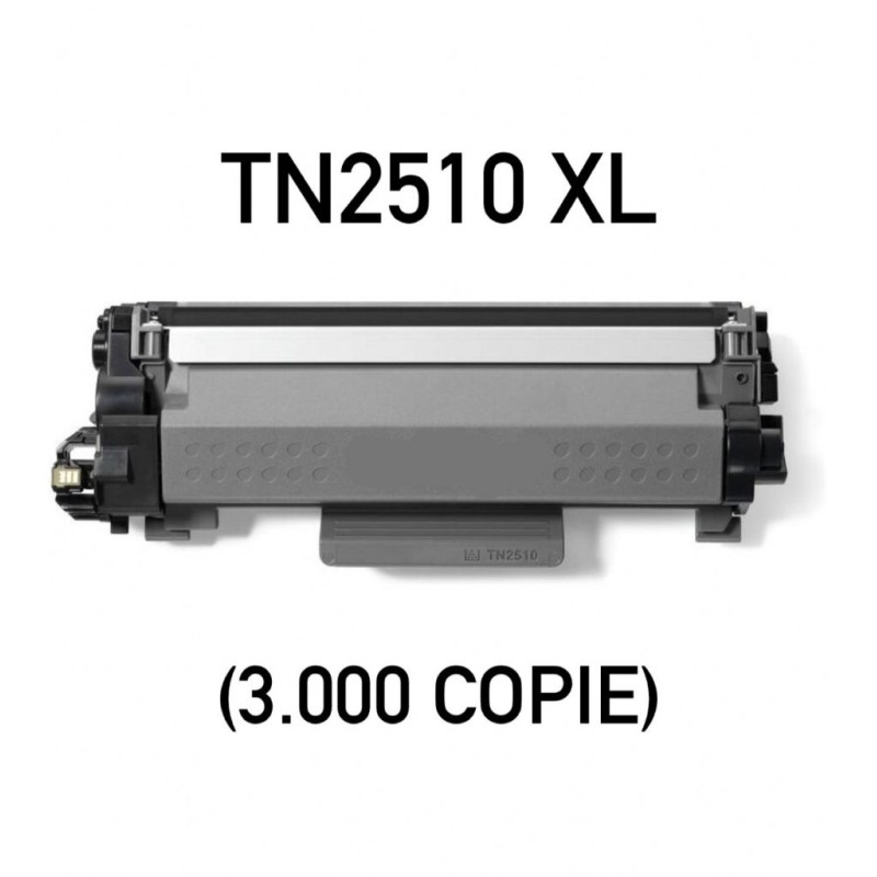 TONER COMPATIBILE BROTHER TN2510 XL 3K BLACK CON CHIP