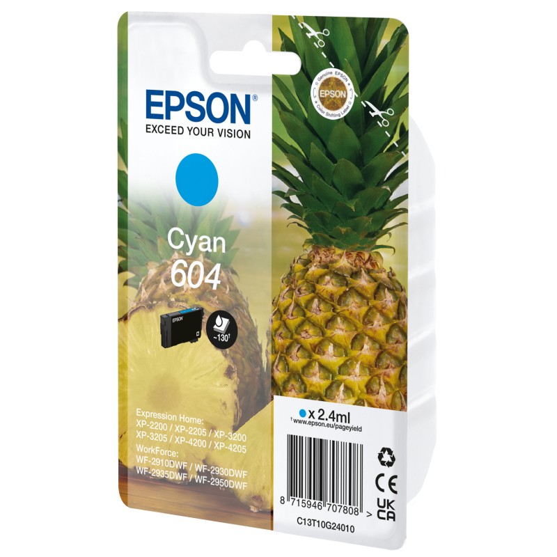 Cartuccia Originale EPSON T604 Ananas Ciano