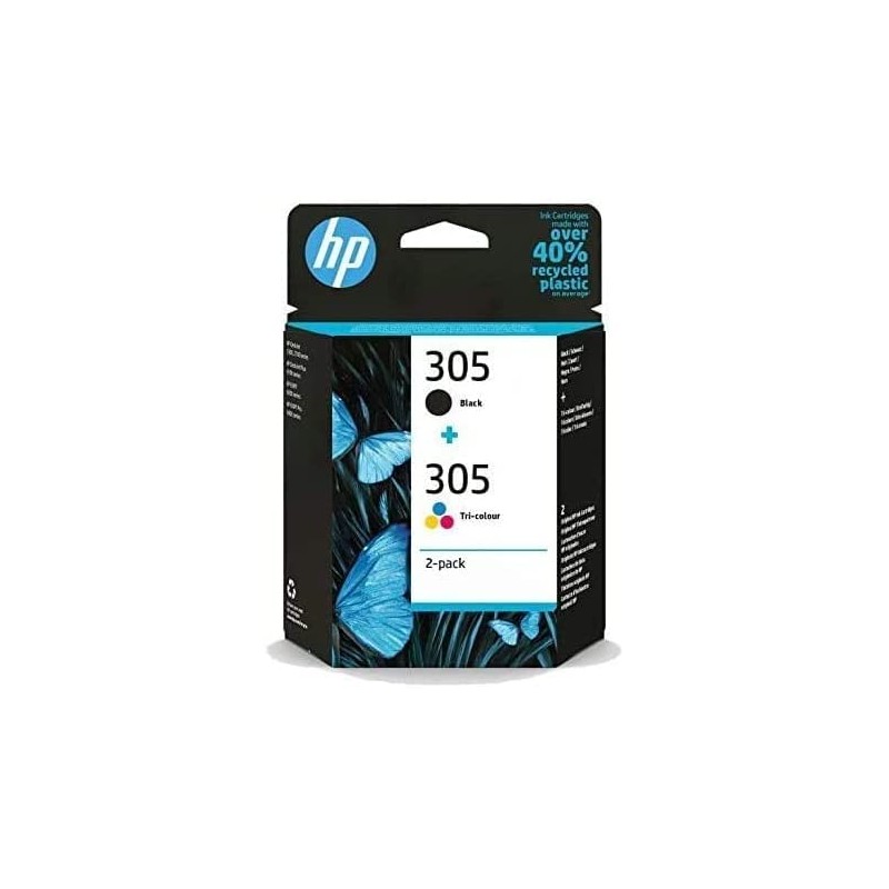 CARTUCCIA ORIGINALE HP 6ZD17A 305 MULTIPACK BK + COLOR