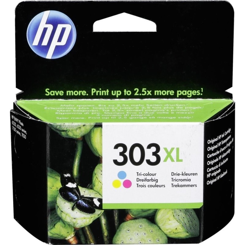 CARTUCCIA ORIGINALE HP T6N03AE 303 XL COLOR