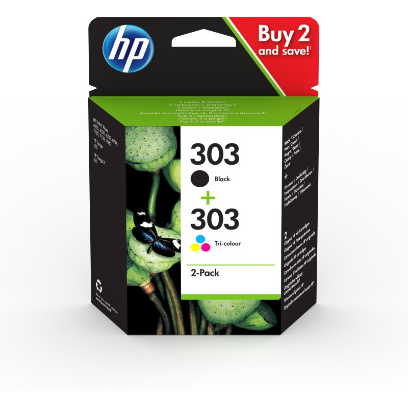 Cartuccia Originale HP 3YM92AE 303 BK+COL