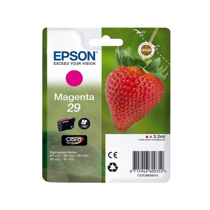 CARTUCCIA ORIGINALE EPSON T2983 C13T29834012 MAGENTA