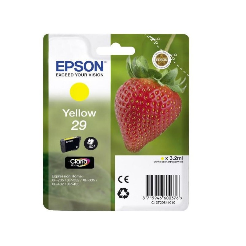 CARTUCCIA ORIGINALE EPSON T2984 C13T29844012 GIALLA