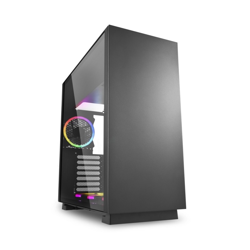 CASE SHARKOON STEEL BLACK RGB ATX NO ALIM. NERO