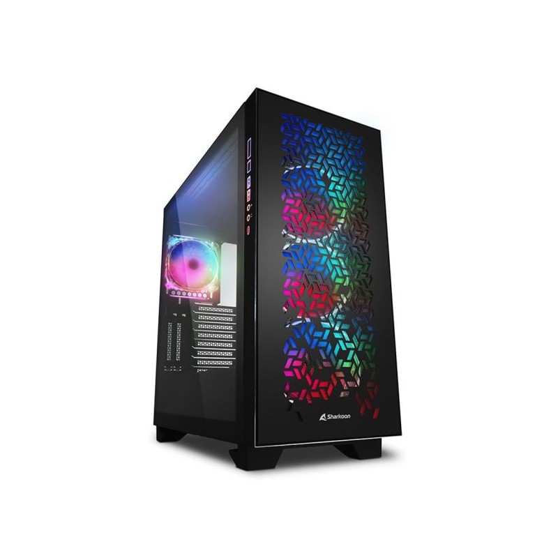 CASE Sharkoon GAMING ELITE SHARK CA300H RGB ATX NO ALIMENTATORE