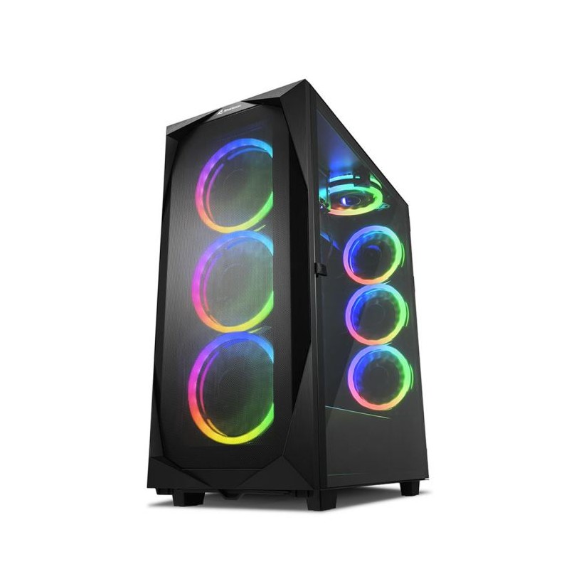 CASE Sharkoon GAMING REV300 BLACK RGB ATX NERO NO ALIMENTATORE