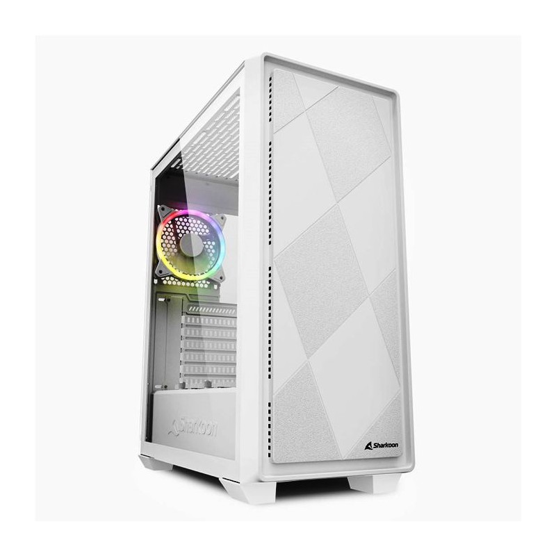 CASE Sharkoon GAMING VS8 RGB WHITE ATX NO ALIMENTATORE