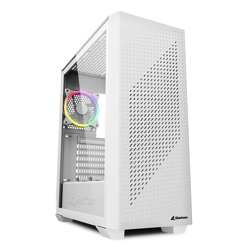 CASE Sharkoon GAMING VS9 RGB WHITE ATX NO ALIMENTATORE