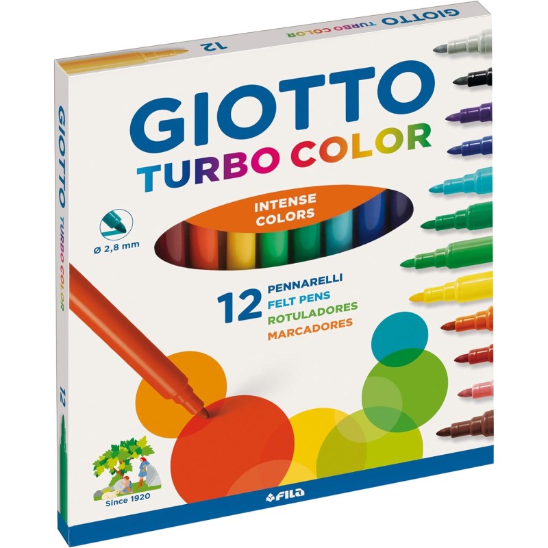 Pennarelli Giotto Turbo Color 12 pz