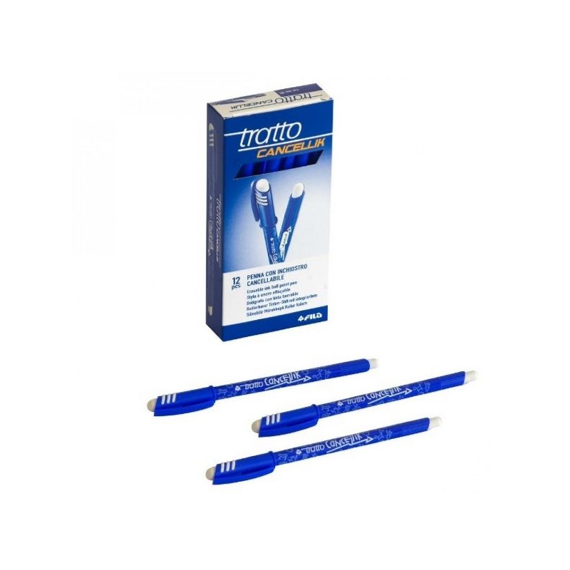 PENNA CON INCHIOSTRO CANCELLABILE TRATTO CANCELLIK BLU (F826101)