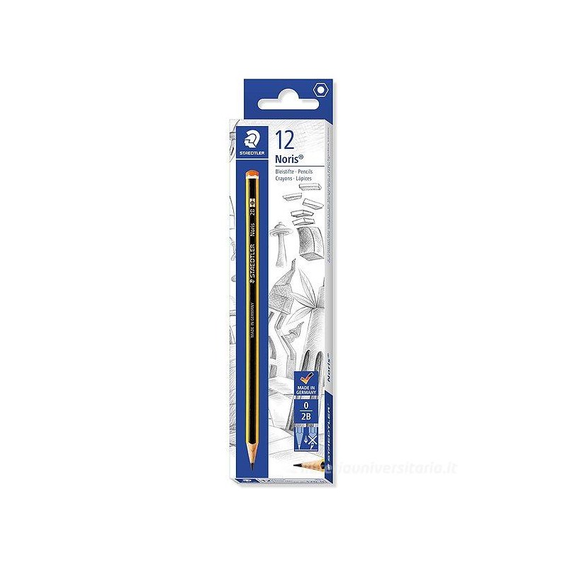 Matite STAEDTLER Noris 120-0 2B conf 12 (0,25/pz)