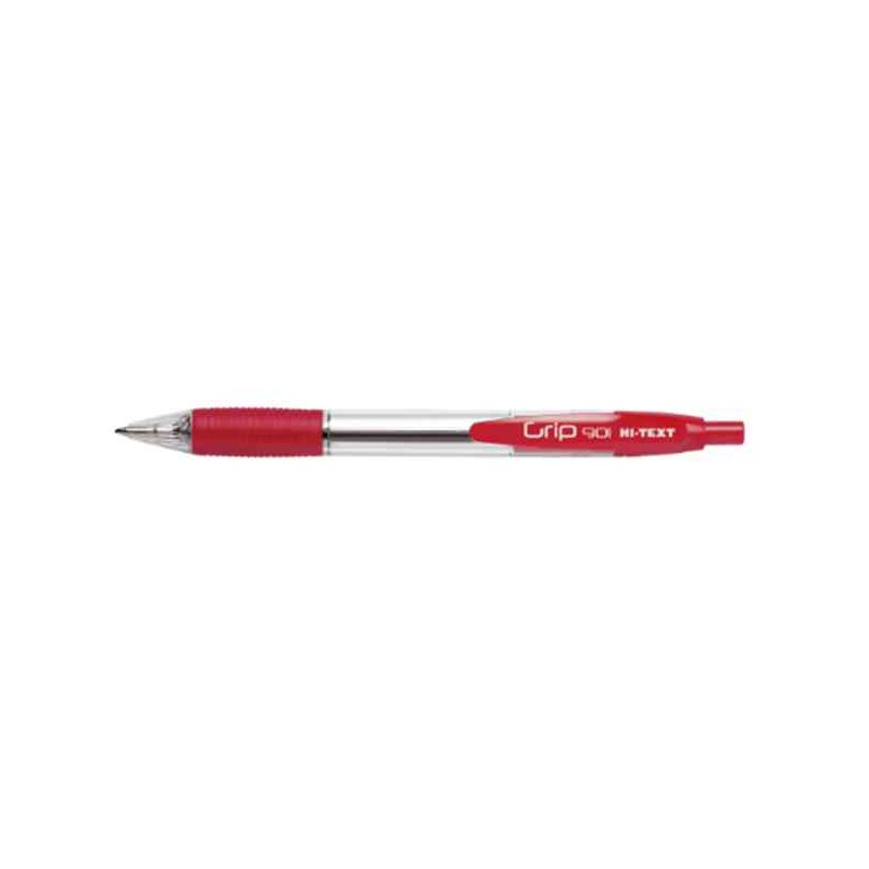 PENNA SCATTO HI-TEXT 901 GRIP 1MM ROSSA (12 PEZZI)