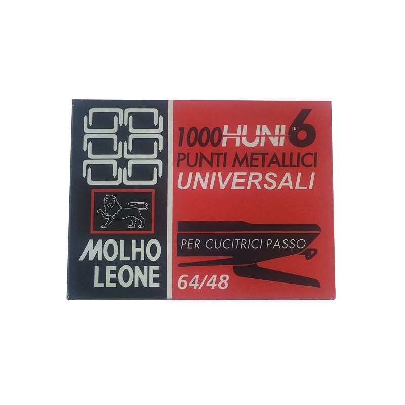 PUNTI METALLICI UNIVERSALI LEONE 64/48 (1000 PZ)