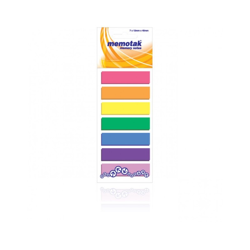 SEGNAPAGINA 7 COLORI PLASTIFICATI 12X45