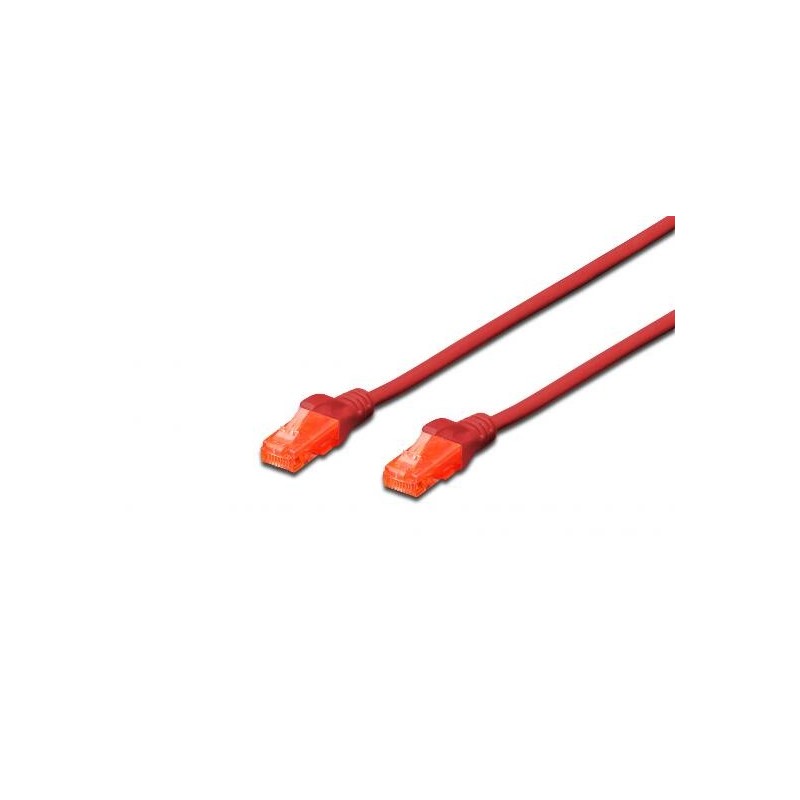 CAVO DI RETE DRITTO NON SCHERMATO CAT.6E 2 MT ROSSO (DK1614020R)