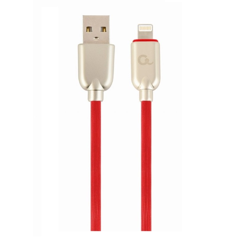 CAVO CARICA E DATI USB-A 2.0 8-PIN LIGHTNING 2MT ROSSO (CC-USB2R-AMLM-2M-R)