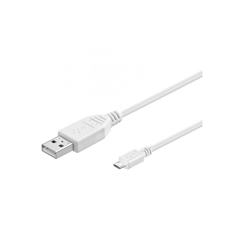 CAVO USB A MICRO USB 0,3 CM BIANCO (E10335)