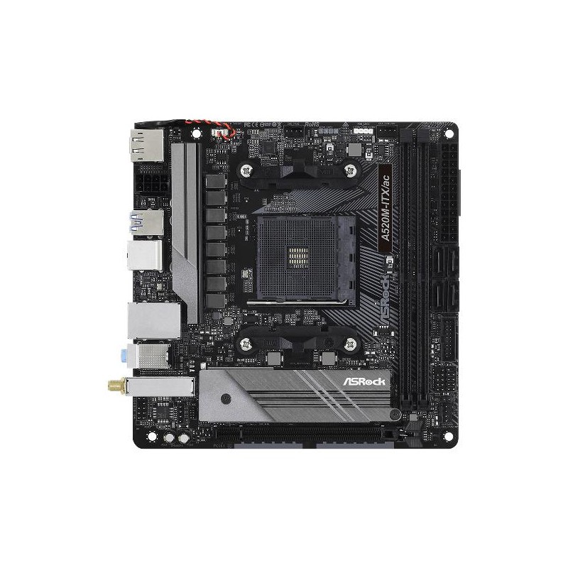 Main Board Asrock A520M-ITX/AC (D90-MXBDG0-A0UAYZ) SK AM4