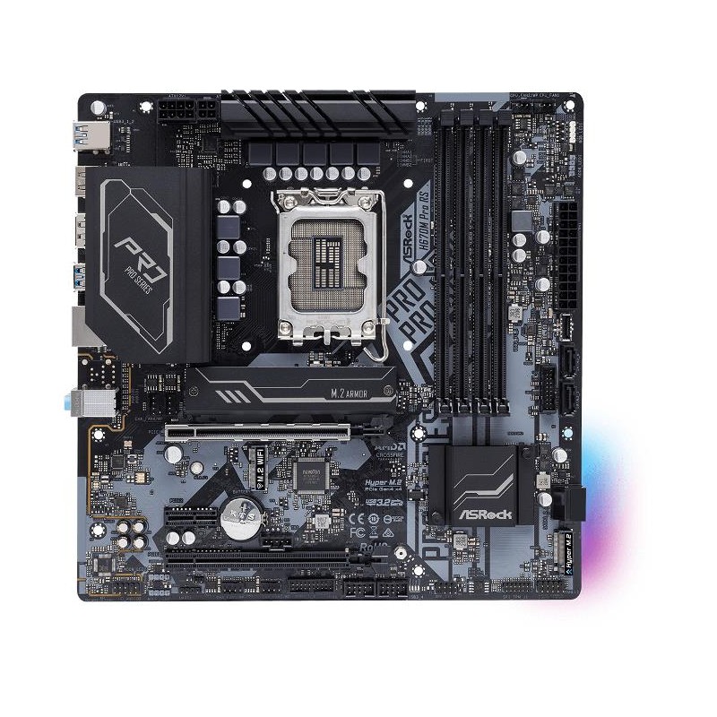 SCHEDA MADRE ASROCK H670M PRO RS (90-MXBHK0-A0UAYZ) SK 1700