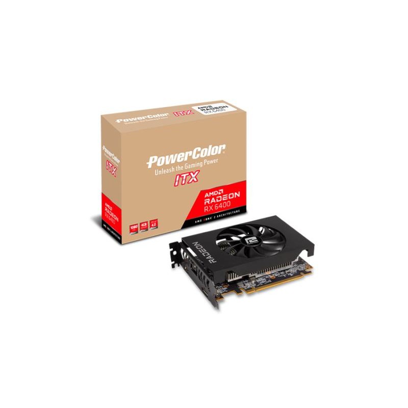 SCHEDA VIDEO PowerColor RADEON ITX AXRX 6400 4GBD6-DH 4GB