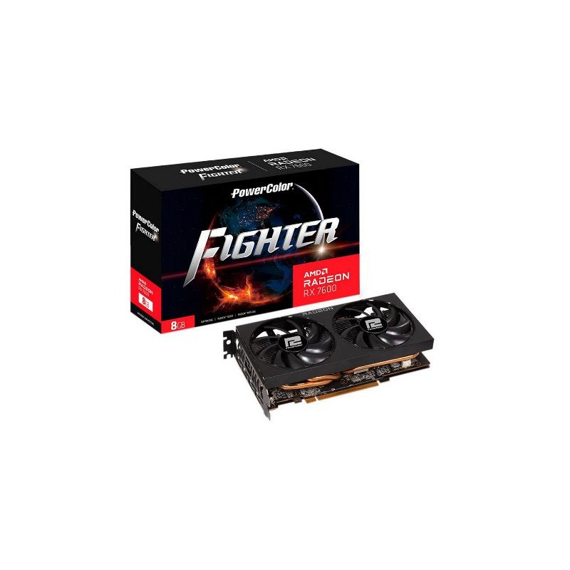 SCHEDA VIDEO Powercolor RADEON RX7600 FIGHTER 8GB (RX7600 8G-F)