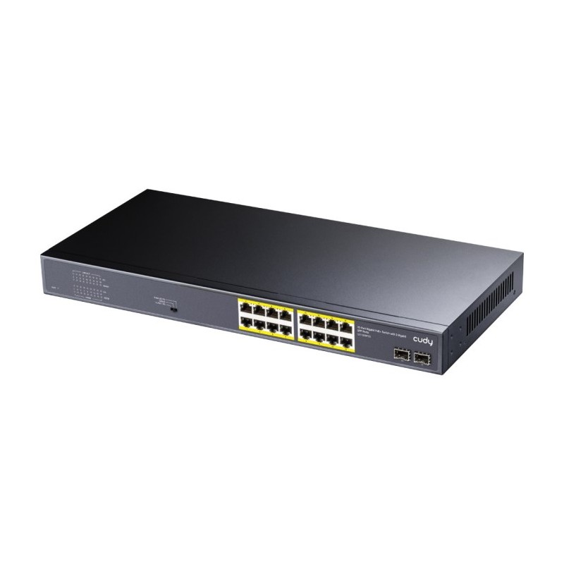 SWITCH RETE 16 PORTE POE + 2 SLOT SFP GIGABIT 10/100/1000MBPS 200W (GS1020PS2)