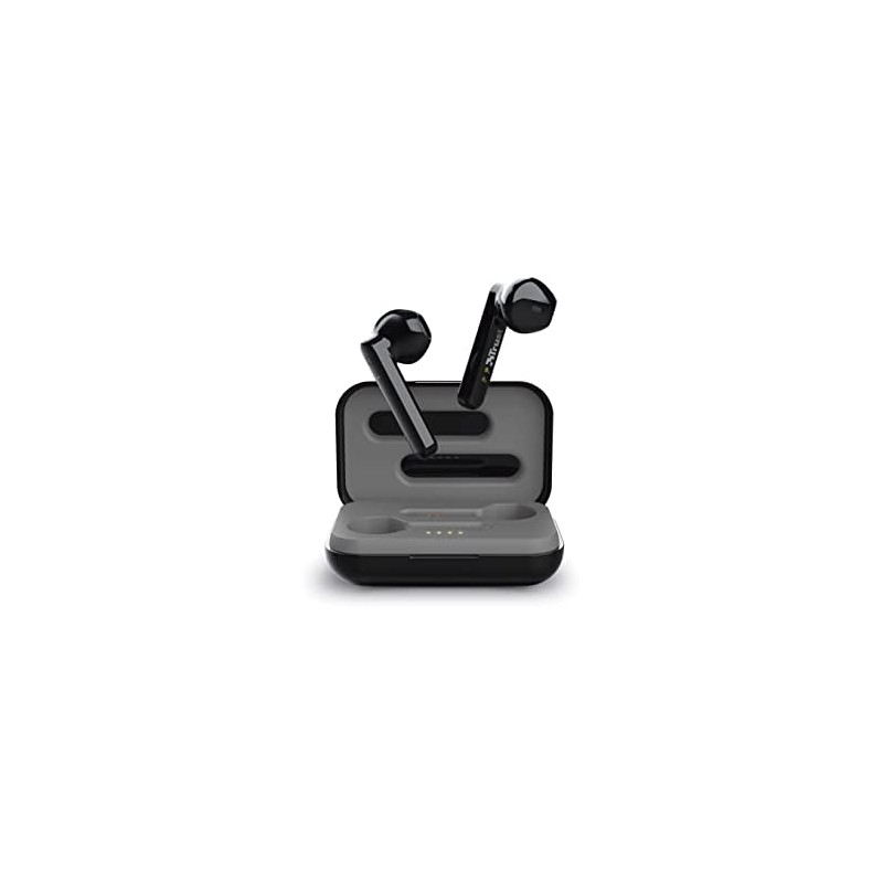 Trust Mobile Primo Touch Bluetooth In-Ear Auricolari Senza Fili (Microfono Integrato, 10 Ore di Tempo di Utilizzo) Nero