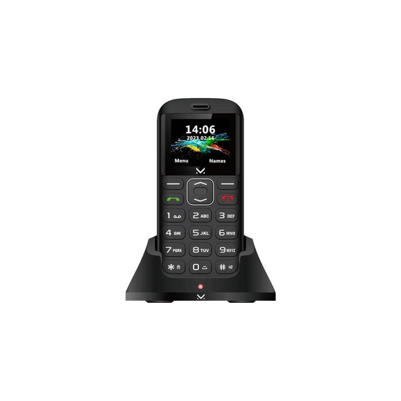 Cellulare Majestic TLF Sileno 28 SeniorPhone 1.77'' DS Black