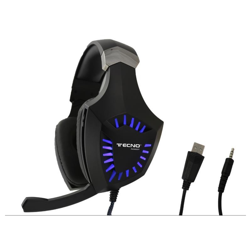 CUFFIE TECNO MICROFONO TC-K10 STEREO RGB GAMING