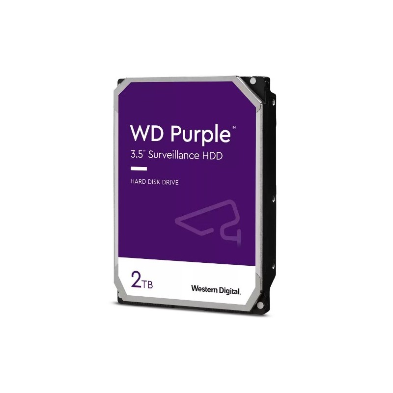 HARD DISK WD PURPLE 2 TB SATA 3 3.5'' (WD23PURZ)