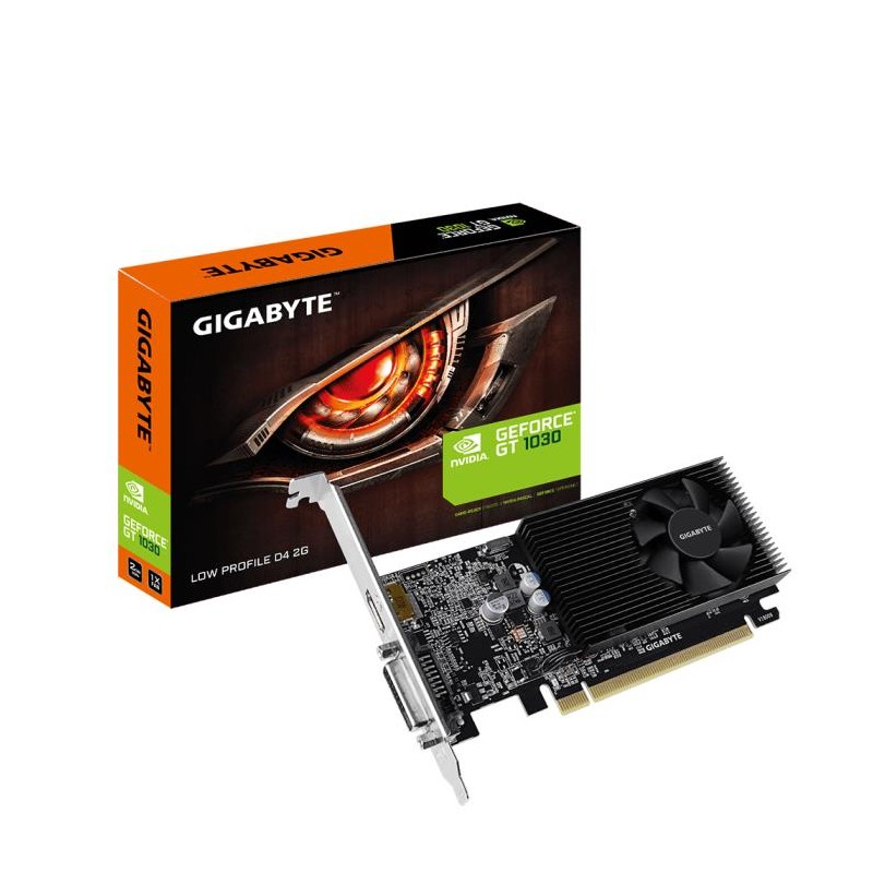 SCHEDA VIDEO GEFORCE GT1030 GIGABYTE D4 2G GV-N1030D4-2GL 2 GB PCI-E LOW PROFILE