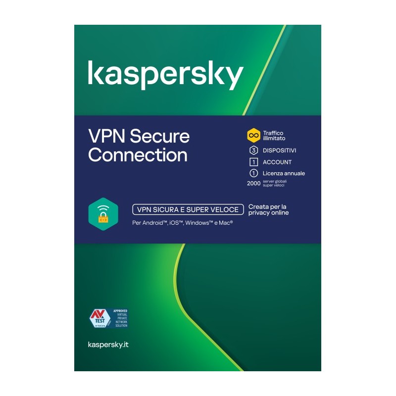 Antivirus Kaspersky Sec2 3 Dispositivi 1 Anno Slim Sierra Bs It