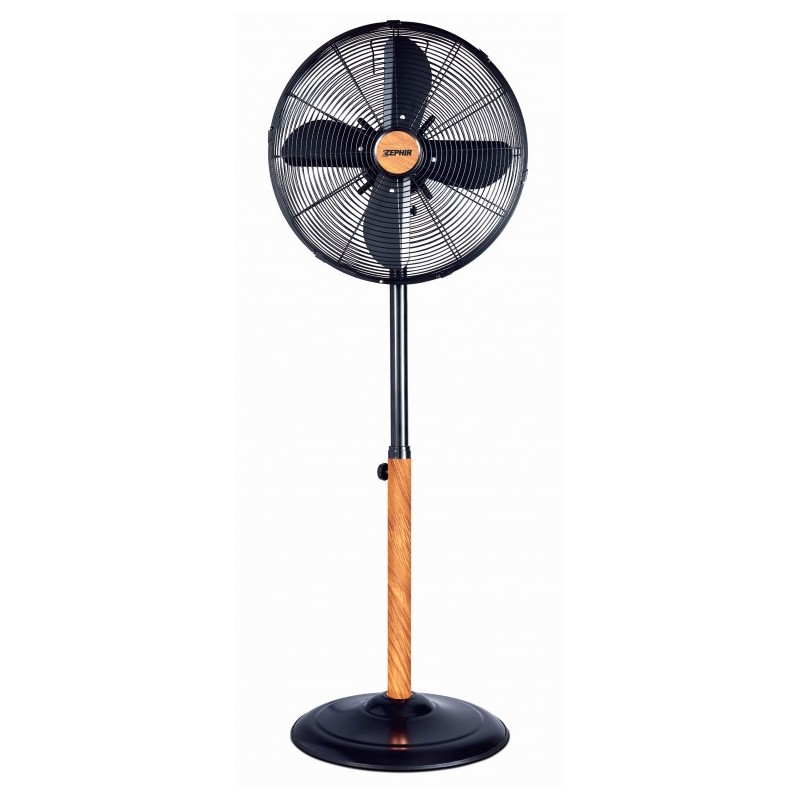 VENTILATORE A PIANTANA PL41LE A PALE OSCILLANTE 40 CM. EFFETTO LEGNO