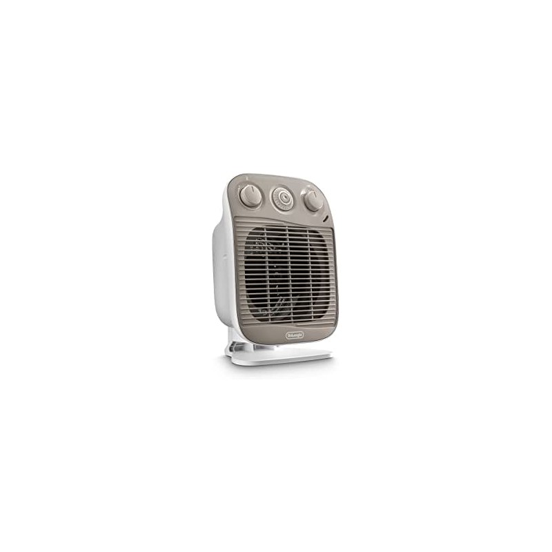 De'Longhi HFS50D22 Termoventilatore Vertical Edge, 2200 W, Plastica, Bianco/Beige