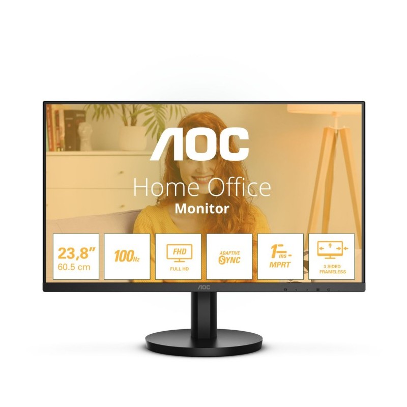 MONITOR 23.8 AOC FHD M/M IPS 100HZ HDMI