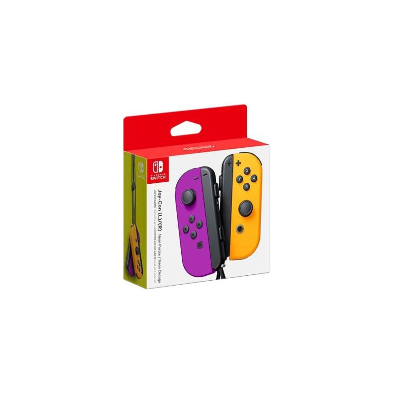 Coppia Controller Switch Joy-Con Viola Neon / Arancione Neon