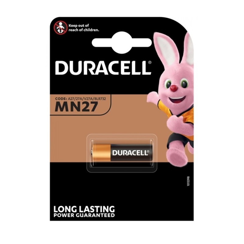 BATTERIE Duracell ALCALINE 12V MN27 BL1 DUR27 (A27)