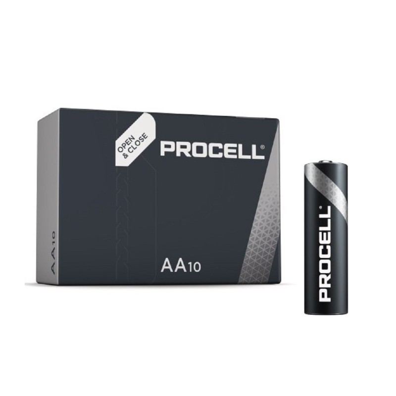 BATTERIE DURACELL PROCELL ALKALINE AA10 1.5V MN1500 (10 PEZZI)