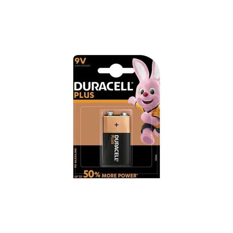 Batterie Duracell Plus Batterie 1pz 9V Transistor 6LR61 MN1604