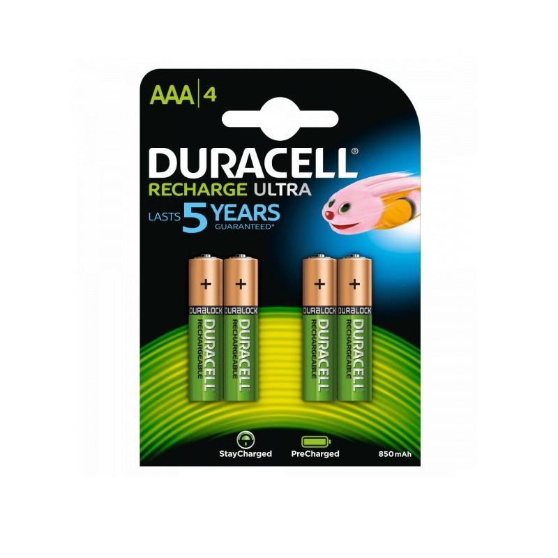 BATTERIE RICARICABILI DURACELL MINISTILO MN2400 900MAH CONF. 4PZ