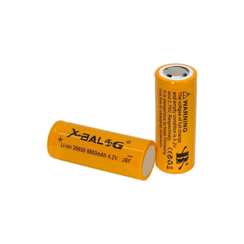 BATTERIE AL LITIO X-BALOG 4.2V 8800MAH CN-26650DC (2 PEZZI)