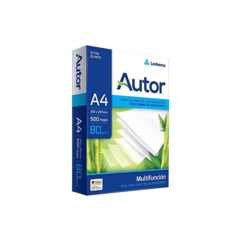 CARTA A4 RISMA 500FG AUTOR COPY A4 80gm