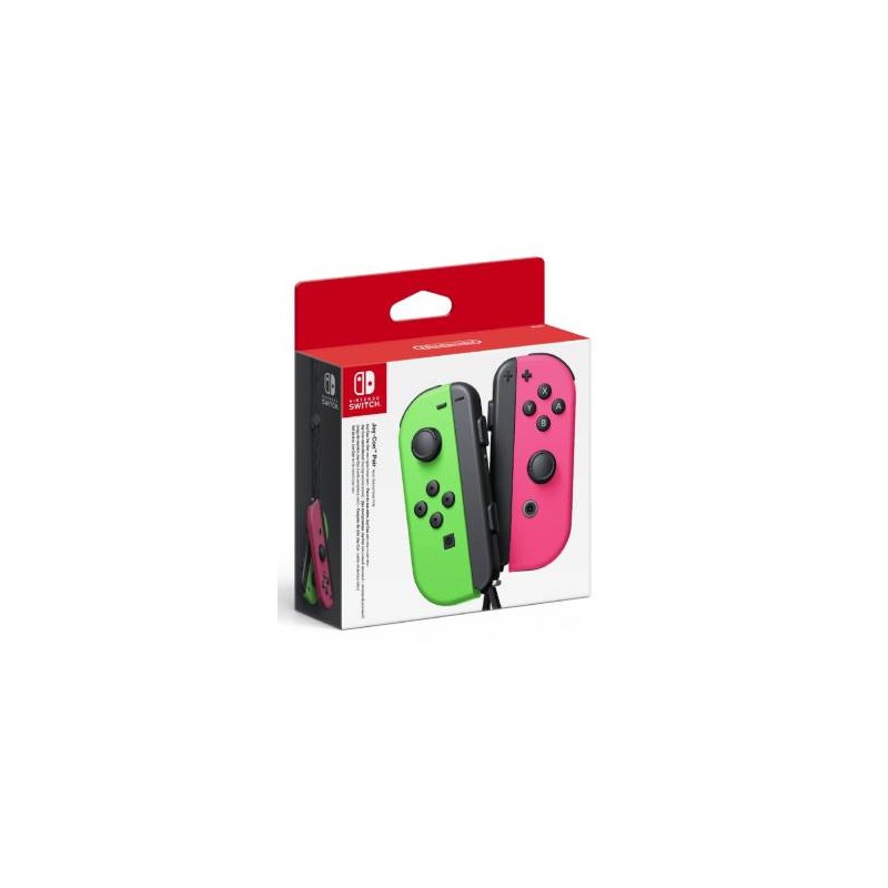 Coppia Controller Switch Joy-Con Verde Neon / Rosa Neon