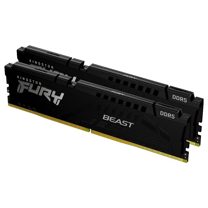 MEMORIA DDR5 Kingston 16 GB FURY BEAST PC6000 MHZ KIT (2X8) (KF560C40BBK2-16)