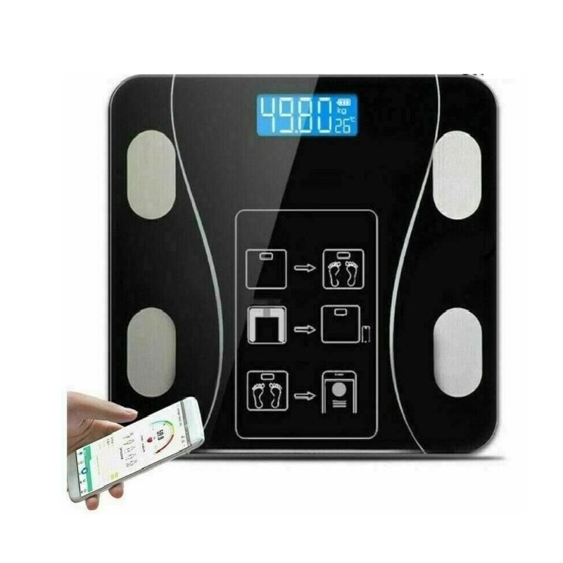 Bilancia Pesapersone Digitale Elettronica Smart BOFY FAT SCALE SMART DIGITALE (240108-1)