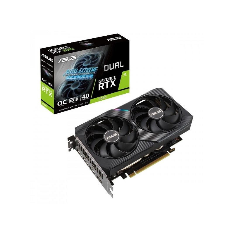 SCHEDA VIDEO ASUS GEFORCE RTX 3060 DUAL LHR V2 OC 12 GB (90YV0GB2-M0NA10)