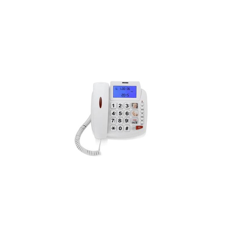 Telefono Brondi Bravo 90 LCD Bianco