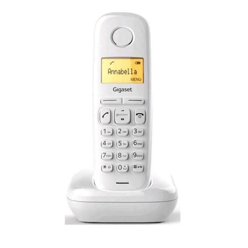 TELEFONO CORDLESS GIGASET A170 NERO (S30852H2802K102) BIANCO