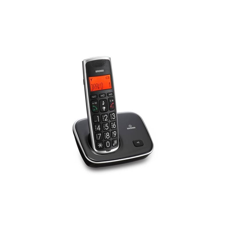 Telefono Cordless Brondi Bravo Gold 2 Nero